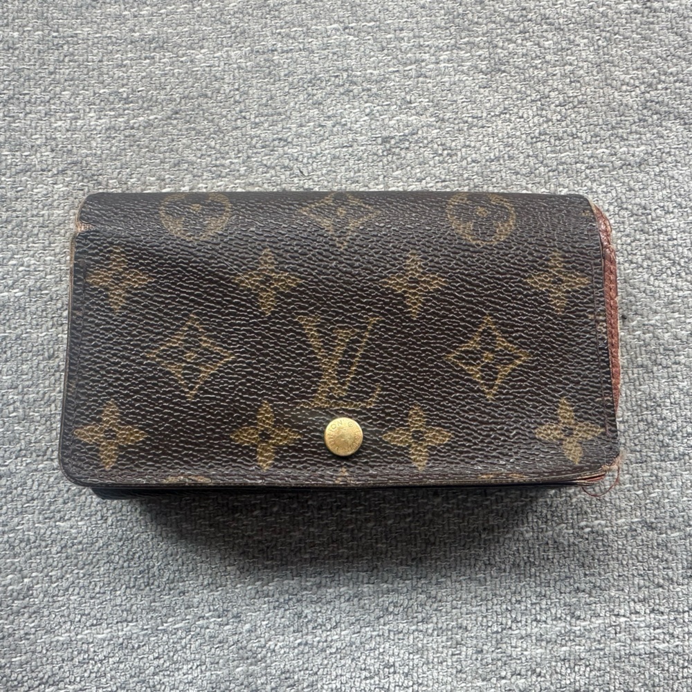 Louis Vuitton Brown and Gold Monogram Tresor Wallet